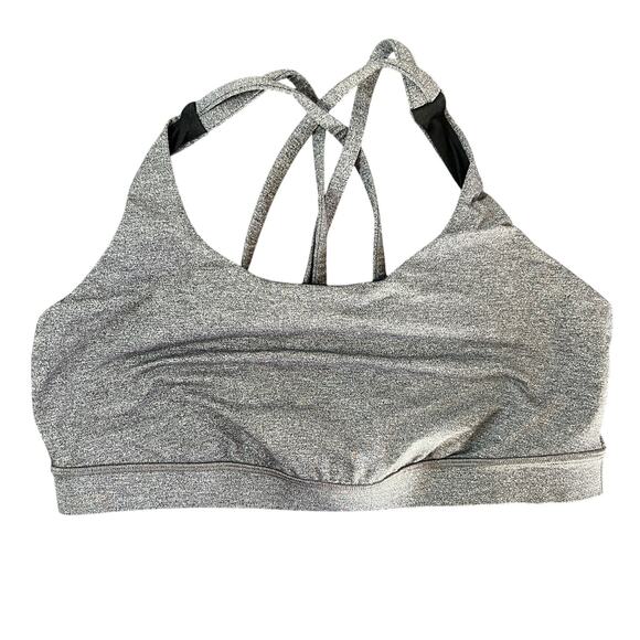 Lululemon Other - Lululemon Strappy Back Sports Bra Gray Heather No Size Tag